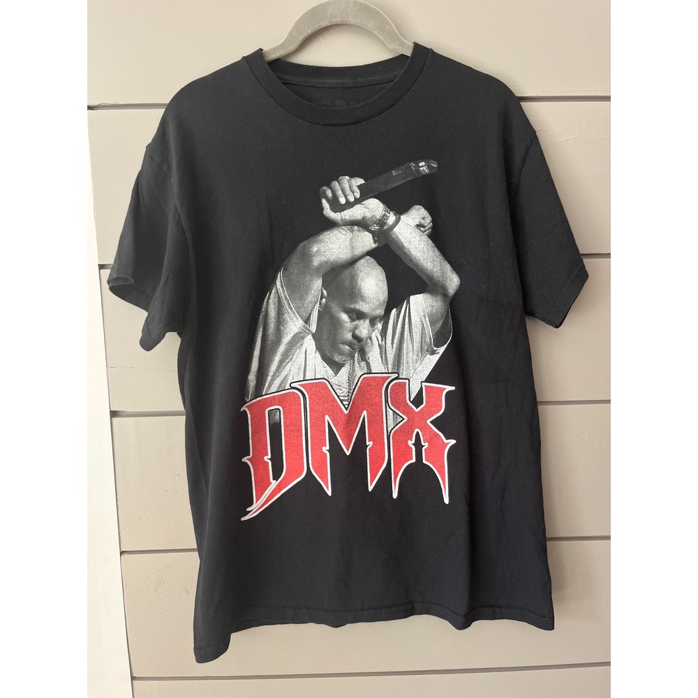 DMX Graphic T-Shirt Mens Medium Black Short Sleeve Hip Hop Rap Tee Streetwear